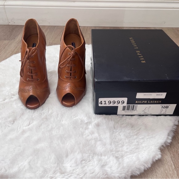Ralph Lauren size 10 cerri burnished calfskin - Picture 1 of 6
